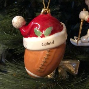 NIB Lenox Football Ornament for Gabriel